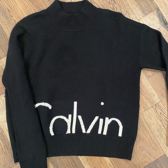 Calvin Klein Jeans Sweaters - Calvin Klein Jeans Black White Knitted Sweater Size XL
